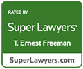 Super Lawyers Rated by T Earnest Freeman
