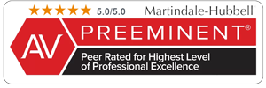 Martindale Hubbell rated AV